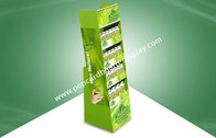 Four Shelf Free Standing Cardboard Displays Eco Friendly CMYK Offset Printing