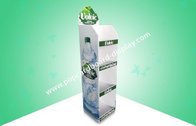 Four Shelf Point Of Sale Custom Cardboard Displays Heavy Duty Design For Bottle Water With Gloss Finish