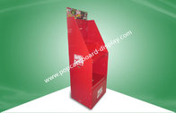 Red Pop Counter Displays Cardboard Product Displays With Plastic Hooks