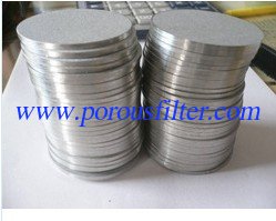 China sintered metal powder titanium porous plate for hydrogen generators supplier