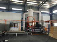 Powder Coating Spraying Painting PVC/PP Booth with Filters recovery system and Automatic feeding center
