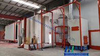 Semi-automatic powder painting machine coating production line for metal parts