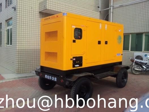 40KVA/40KW diesel generator powered by Cummins engine 4BTA3.9-G2 three-phases trailer type on sale
