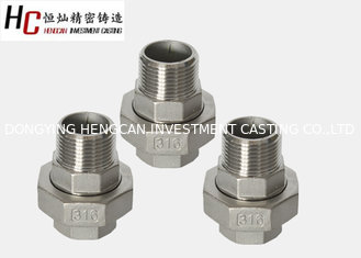 Stainless steel female/ male BSP NPT thread flat seat pipe union