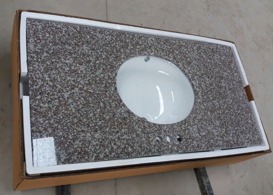 China G664 Bainbrook Brown Granite Vanity Tops 22&quot; One Long And Two Short Sides Polished supplier