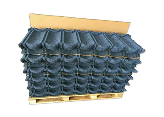 China Wind Resistance Stone Coated Metal Roof Tile Light Weight Roof Tile For House supplier