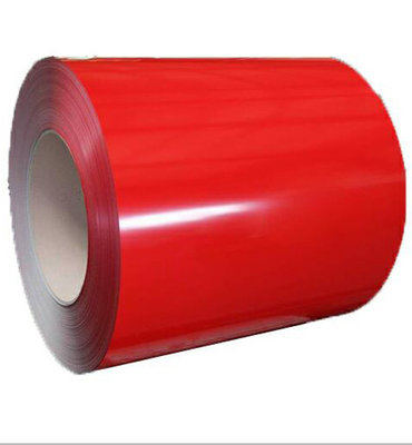 China 0.8mm RAL 3020 Color Coated Galvanized Steel Coil , Pre Painted GI Sheet Qinyuan supplier