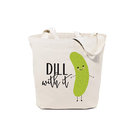 Food Pun Reusable Grocery Bag and Farmers Market Tote Bag Eco-friendly Durable bag