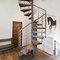 PRIMA house stairs prefabricated loft spiral stairs with steel railing