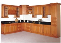Solid Wood Contemporary Kitchen Cabinets Paint Finish Luxury Furniture