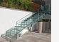 Modern diy cast iron beam staircase straight staircase straight glass staircase