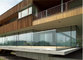 Residential balcony railing aluminum u channel glass railings  frameless glass railing