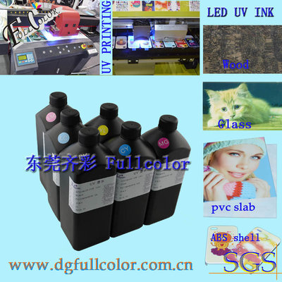 China High Color Density UV Led Curable Ink for Epson DX5 printer head uv printing supplier