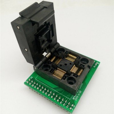 China Brand new 0.5mm LQFP64 TQFP64 QFP64 programmer test adapter burn-in socket supplier