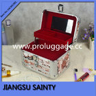 Antique style printing PU makeup organizer box