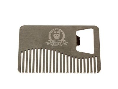 China Cool Metal Engraved Beard Comb Bottle Opener,Cool innovative men grooming supplies, metal alloy beard comb bottle opener supplier