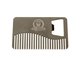 Cool Metal Engraved Beard Comb Bottle Opener,Cool innovative men grooming supplies, metal alloy beard comb bottle opener supplier