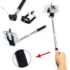 China Self Portrait Monopod [Battery Free] Extendable Handled Stick with Adjustable Phone Holder supplier