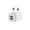 travel charger usb power adapter with two usb power ports supplier