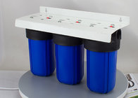 10'' big blue  whole house  water filter housings with  triple sump 1'' port