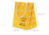 Puting portable lunch bag outdoor travel school kids picnic bag canvas yellow grey customized