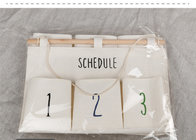 Puting hanging storage bag pockets organizer door wall chest holder customized Arabic numerals