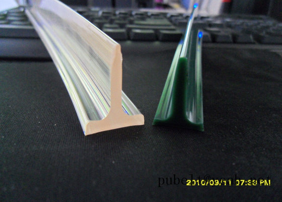 China PU Extruded   belt Polyurethane PU T Profile conducting bar extrusion baffle supplier
