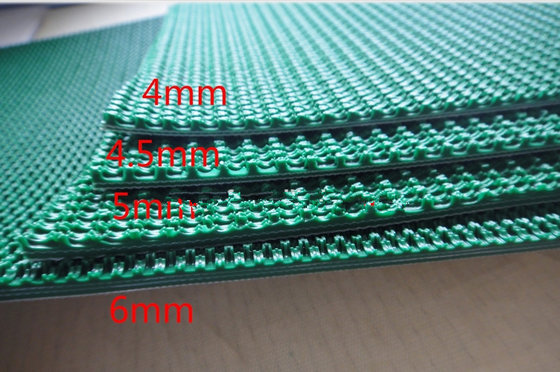 China 4.5mm green rough top pvc belt high quality supplier