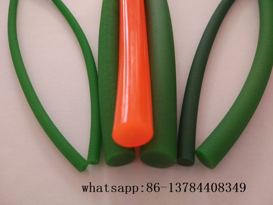 China Round Polyurethane Belts Green or Orange Smooth or Rough Surface supplier