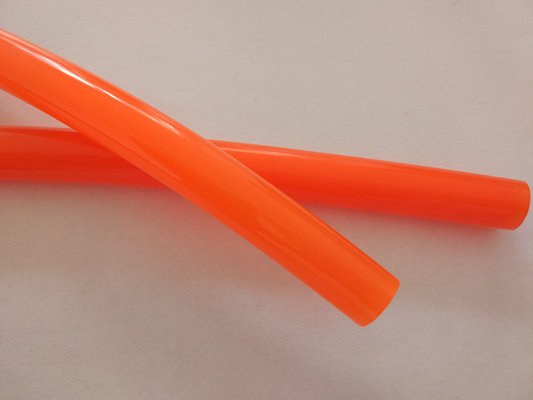 China Industrial PU cord Polyurethane Round Belt Rough Smooth Orange color supplier