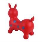 Middle size dot print PVC inflatable toys kids plastic jumping rabbit
