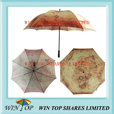 China 27 Inch Ancient Egypt Map Heat Transfer Umbrella(WT5084) supplier