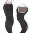 Hot Sale 4x4 Size 1b Color Silky Straight Top Lace Closure With Baby Hair In Stock