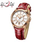 Fashion Ladies Mechnical Watch water proof Full Automatic mechanical Geuine leather starp