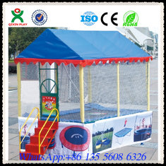 China Kids Outdoor Cheap Trampoline Price / Cheap Children Trampoline With Tent Cover QX-117F supplier
