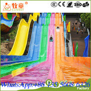 China Large and Long Outdoor Rainbow Slide , Colorful Rainbow Slide Cheap Prices supplier