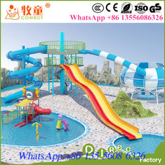 China Water theme park equipment used fiberglass water slide tubes for sale supplier