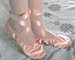 pink and nude satin ballet dance shoes ballet slipper with ribbons for children and adult supplier