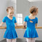 Children's cotton and spandex dance clothing Summer baby girl uniforms short sleeve ballet dance dress supplier