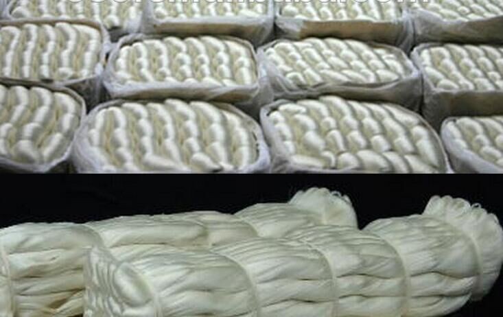 atural white 20/22d and 27/29d.  Raw Silk Yarn