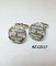 High quality men cubic zircon cufflinks men cufflink with different color stone copper material