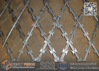 150X300mm rhombus Aperture Welded Razor Mesh Fence | 1.8mX6.0m | China Razor Wire Factory