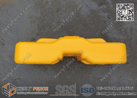 Yellow Color Temporary Fence Plastic Block | UV3 Blow Moulded  | China Supplier