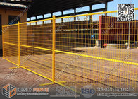 6ftX9.5ft 1" square pipe Temporary construction Fencing panels with highly visible Yellow Color  powder coat