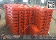 600X220X150mm HDPE Orange Color Blow Mould Temporary Fencing Feet