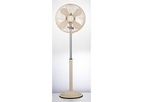China Metal 16 18 Inch Vintage Stand Up Fan , Adjustable Height Decorative Standing Fans supplier