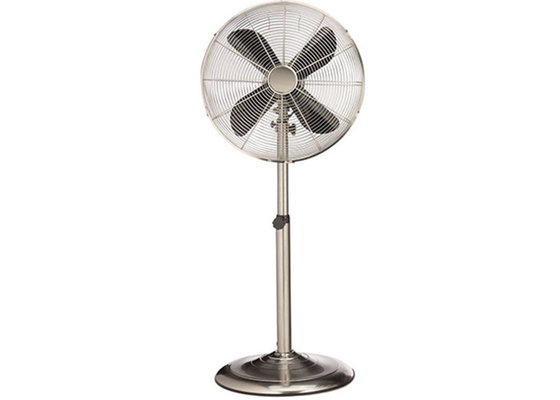 China 400mm 16 Inch Pedestal Fan 3 ABS Blades Three Speed Brushed Stainless Steel supplier