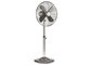 16 - Inch Retro Standing Fan Adjustable Height Oscillating Brushed Nickel Stand supplier