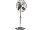 Spire Grille Retro Floor Fan 16 Inch 85 Degrees Oscillation Metal Chrome Blade CE CB supplier