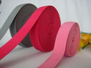 Solid color Yarn dye Flat Elastic Ribbons